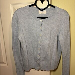 Old Navy Pale Blue Crewneck Button Cardigan